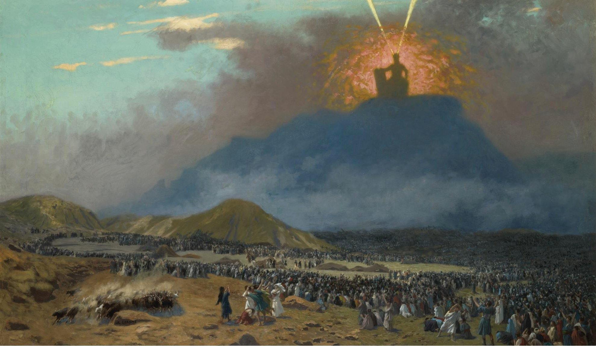 pintura Moisés En El Monte Sinaí - Jean-Léon Gérôme