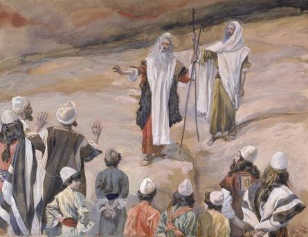 pintura Moisés Prohíbe Que La Gente Lo Siga - James Tissot