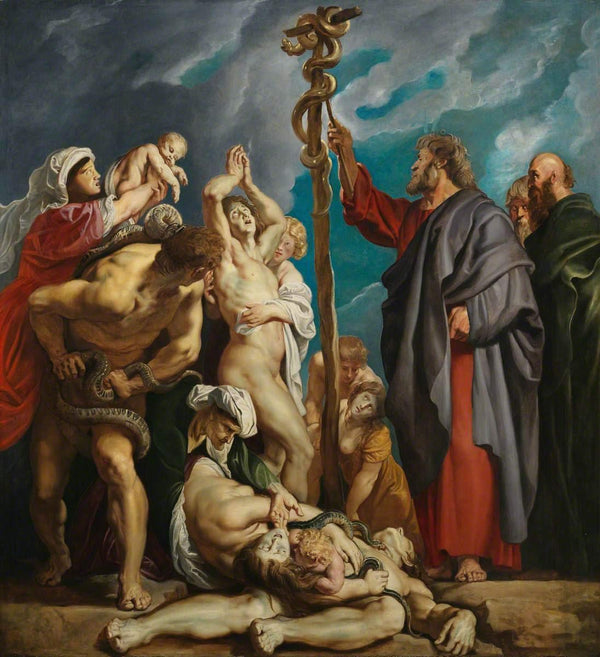 pintura Moisés Y La Serpiente De Bronce - Peter Paul Rubens