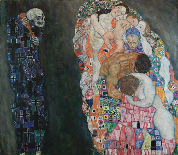 pintura Muerte Y Vida - Gustav Klimt