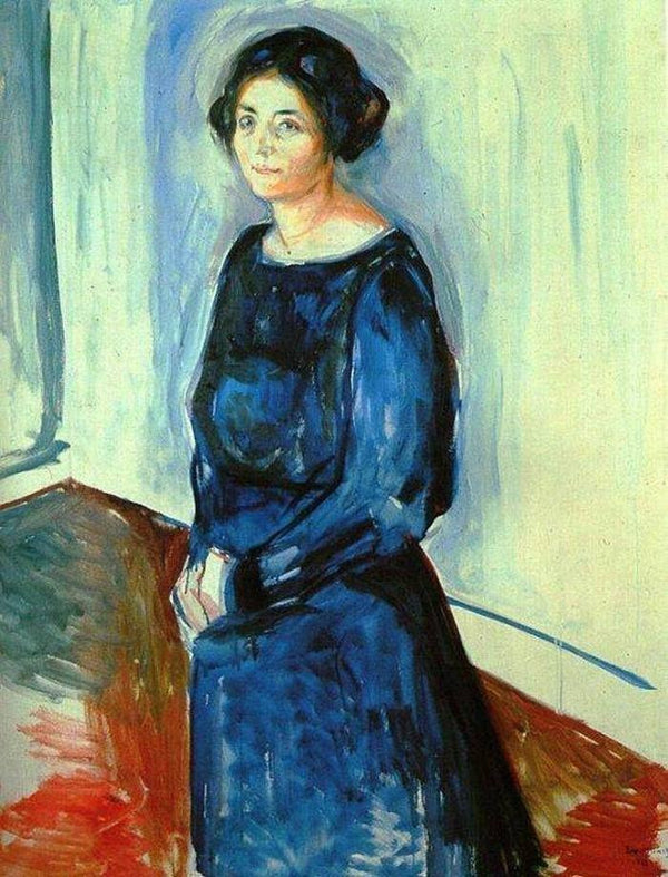 pintura Mujer De Azul - Edvard Munch