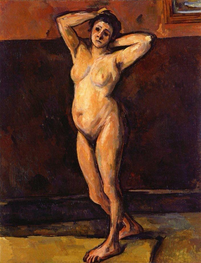 pintura Mujer Desnuda De Pie - Paul Cezanne
