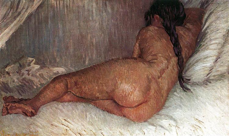 pintura Mujer Desnuda Recostada Visto Desde Atrás - Vincent Van Gogh