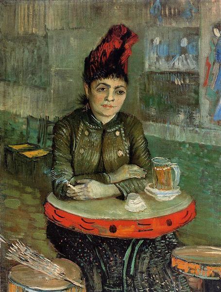 pintura Mujer En El Café Tambourin - Vincent Van Gogh