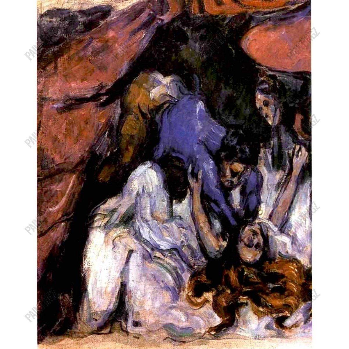 pintura Mujer Estrangulada - Paul Cezanne