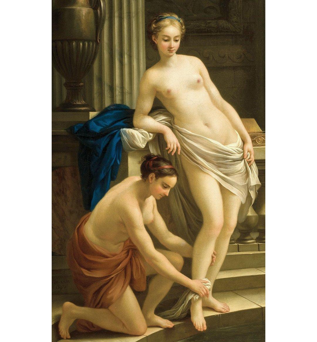 pintura Mujer Griega En El Baño - Joseph-Marie Vien