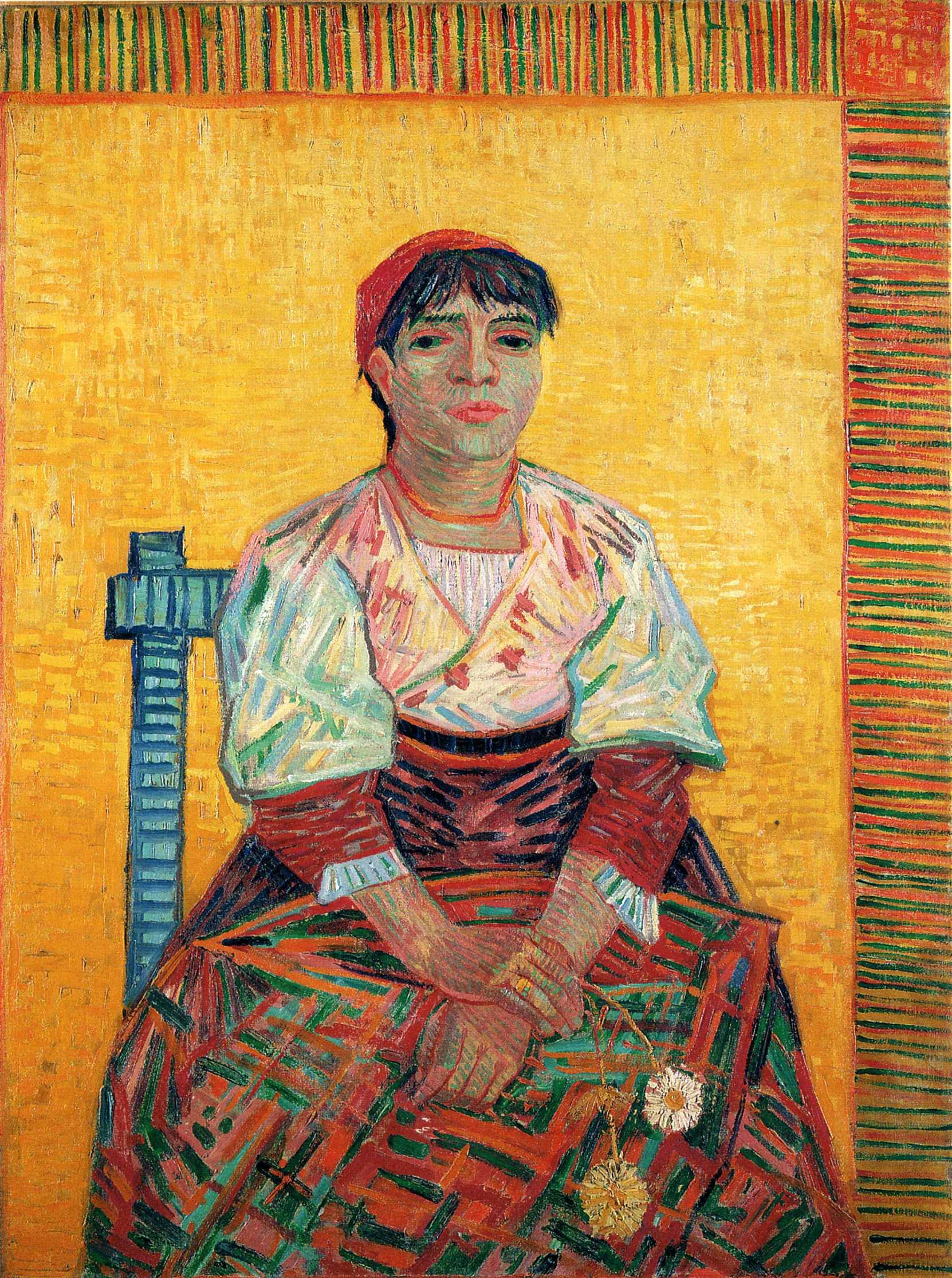 pintura Mujer Italiana, Agostina Segatori - Vincent Van Gogh