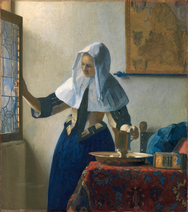 pintura Mujer Joven Con Una Jarra De Agua - Johannes Vermeer