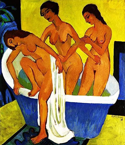 pintura Mujeres Bañándose - Ernst Ludwig Kirchner
