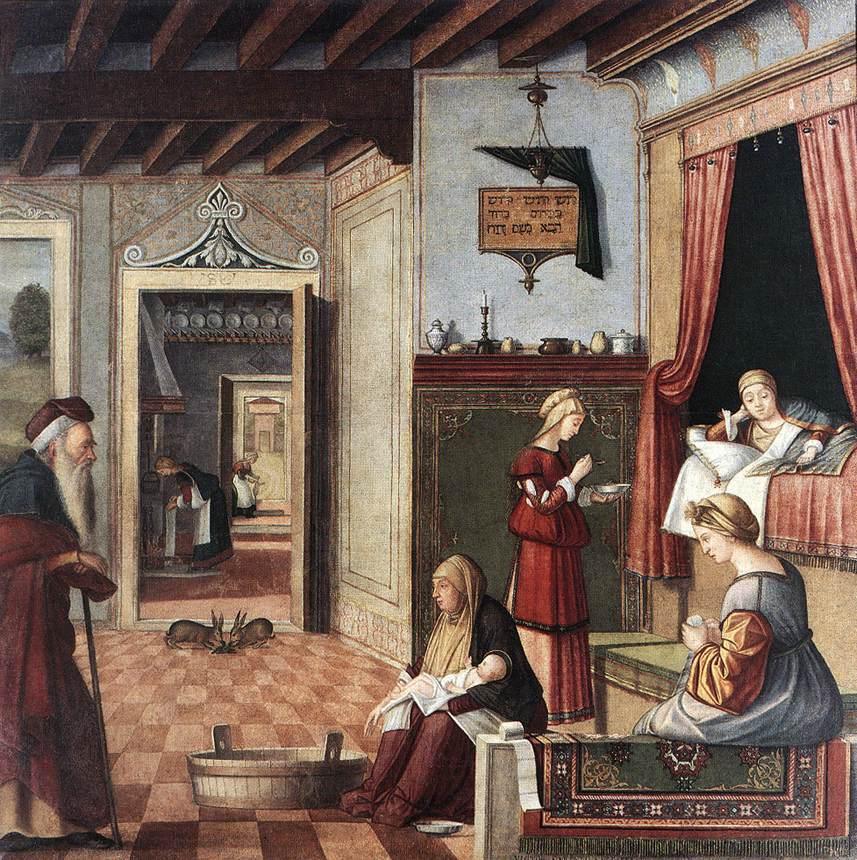 pintura Nacimiento De La Virgen - Vittore Carpaccio