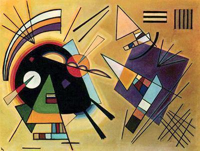 pintura Negro Y Violeta - Wassily Kandinsky