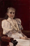pintura Niña Sentada - Gustav Klimt