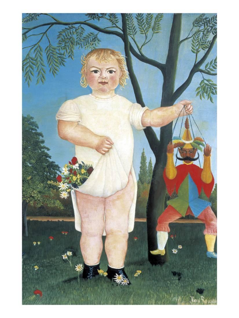 pintura Niño Con Una Marioneta - Henri Rousseau
