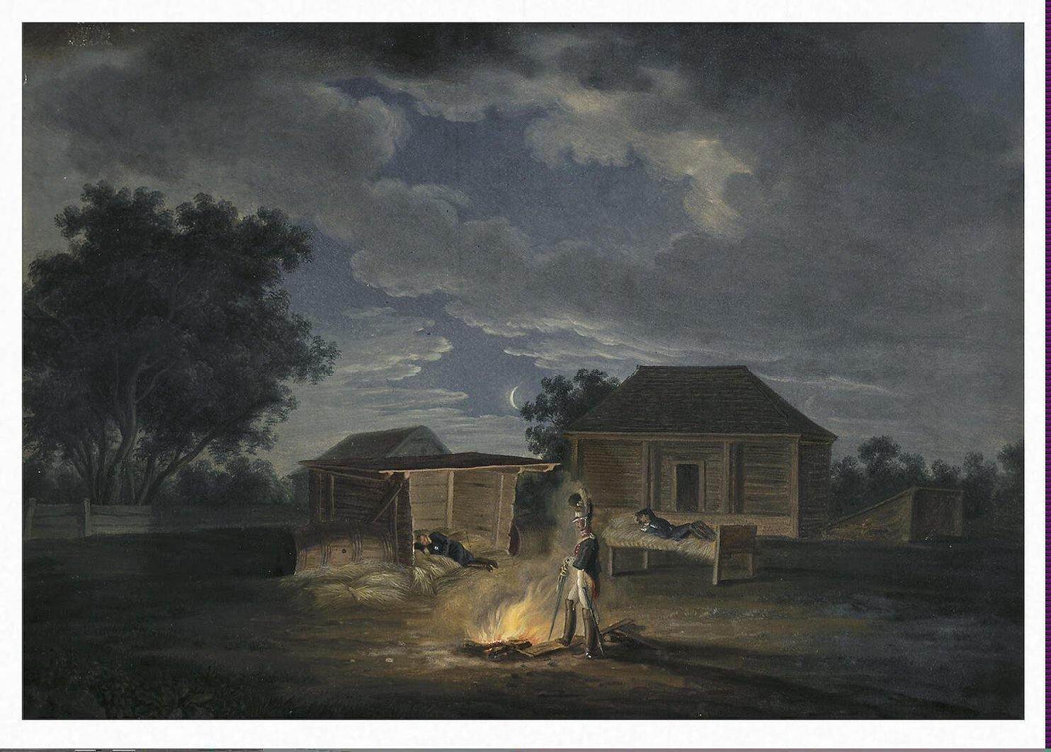 pintura Noche Del 9 De Julio De 1812 - Adam Albrecht