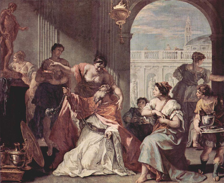 pintura Ofrendas De Salomón - Sebastiano Ricci