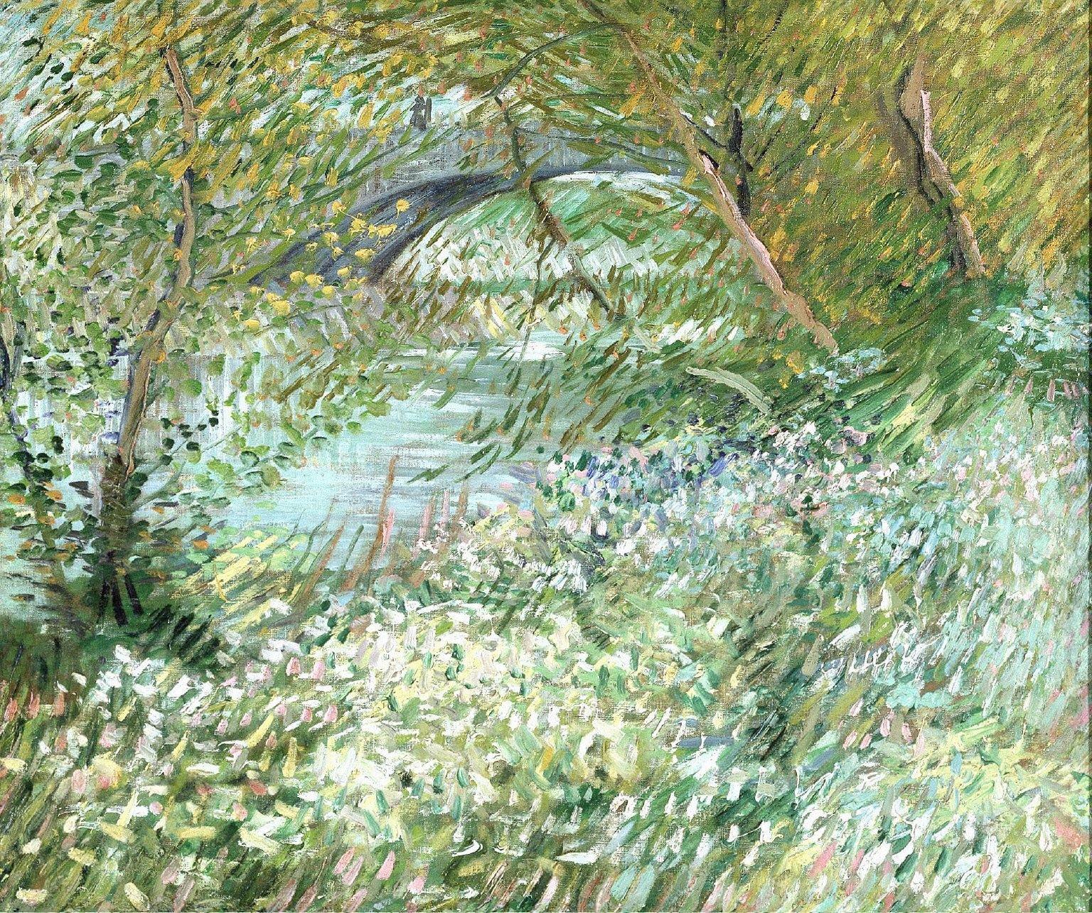 pintura Orillas Del Sena En El Pont De Clichy En La Primavera - Vincent Van Gogh
