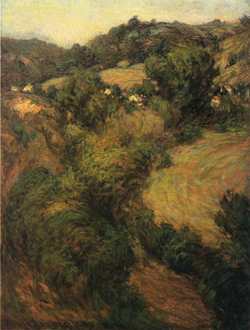 pintura Otro Lado Del Valle 1904 - Adams John Ottis