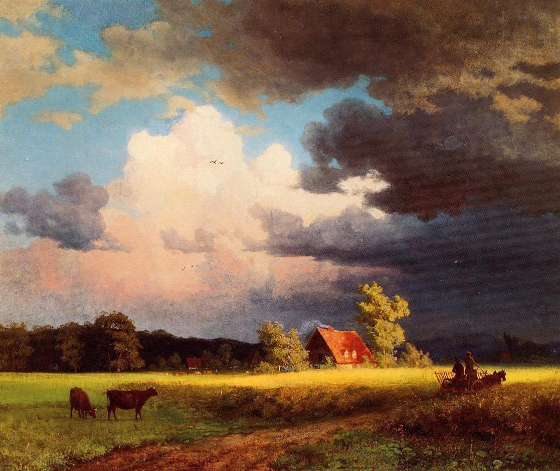 pintura Paisaje Bávaro - Albert Bierstadt