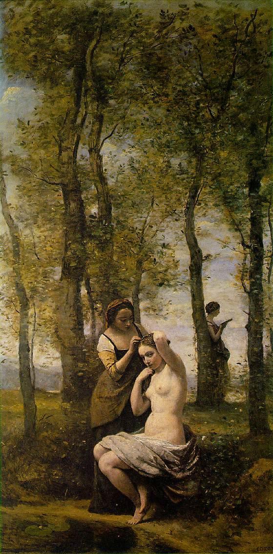 pintura Paisaje Con Figuras - Jean-Baptiste-Camille Corot