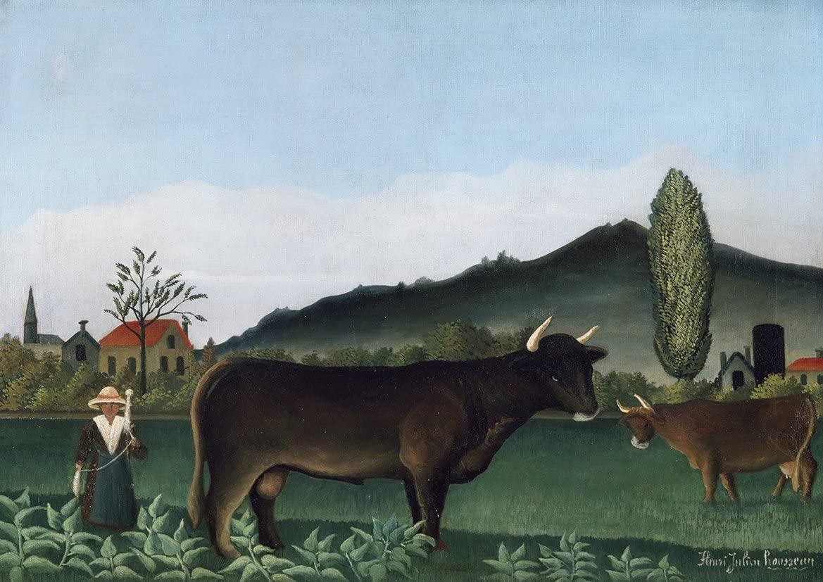 pintura Paisaje Con Vaca - Henri Rousseau