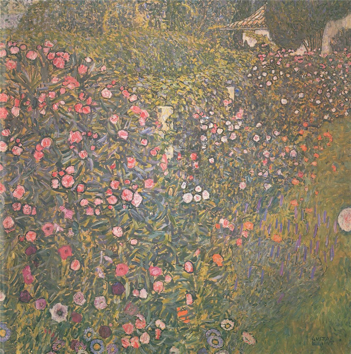 pintura Paisaje Hortícola Italiano - Gustav Klimt
