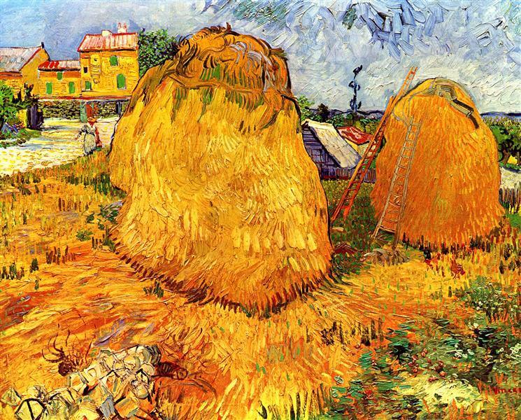 pintura Pajares En Provenza - Vincent Van Gogh