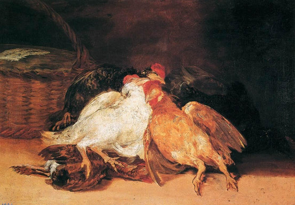 pintura Pájaros Muertos - Francisco Goya