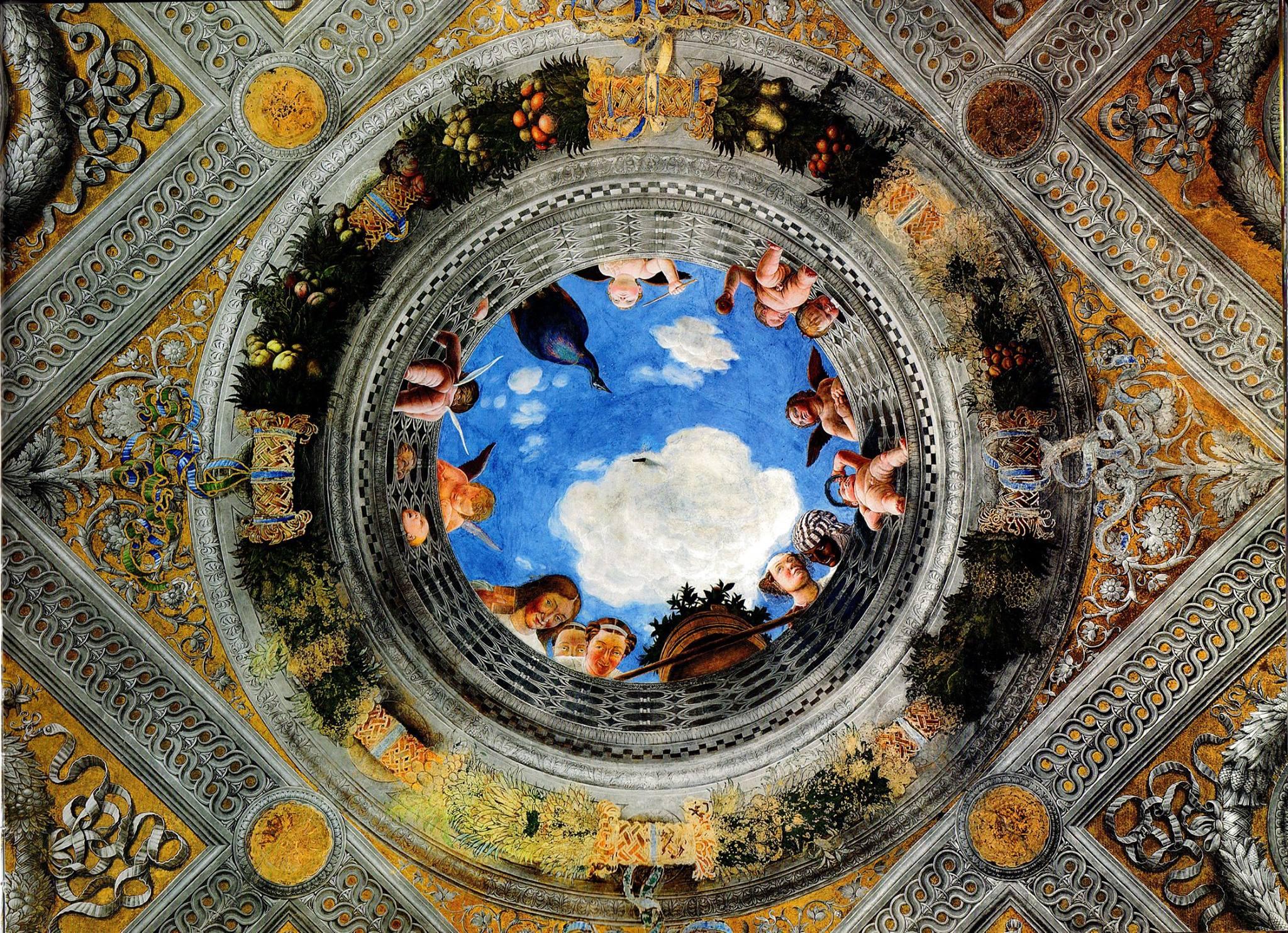 pintura Panel en el Techo (Camara Picta) - Andrea Mantegna
