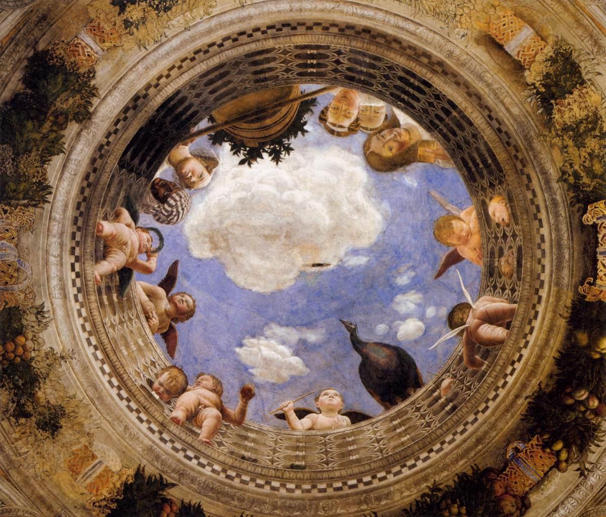 pintura Panel en el Techo (Camara Picta) - Andrea Mantegna