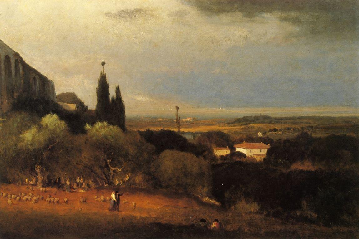 pintura Perugia Y El valle - George Inness