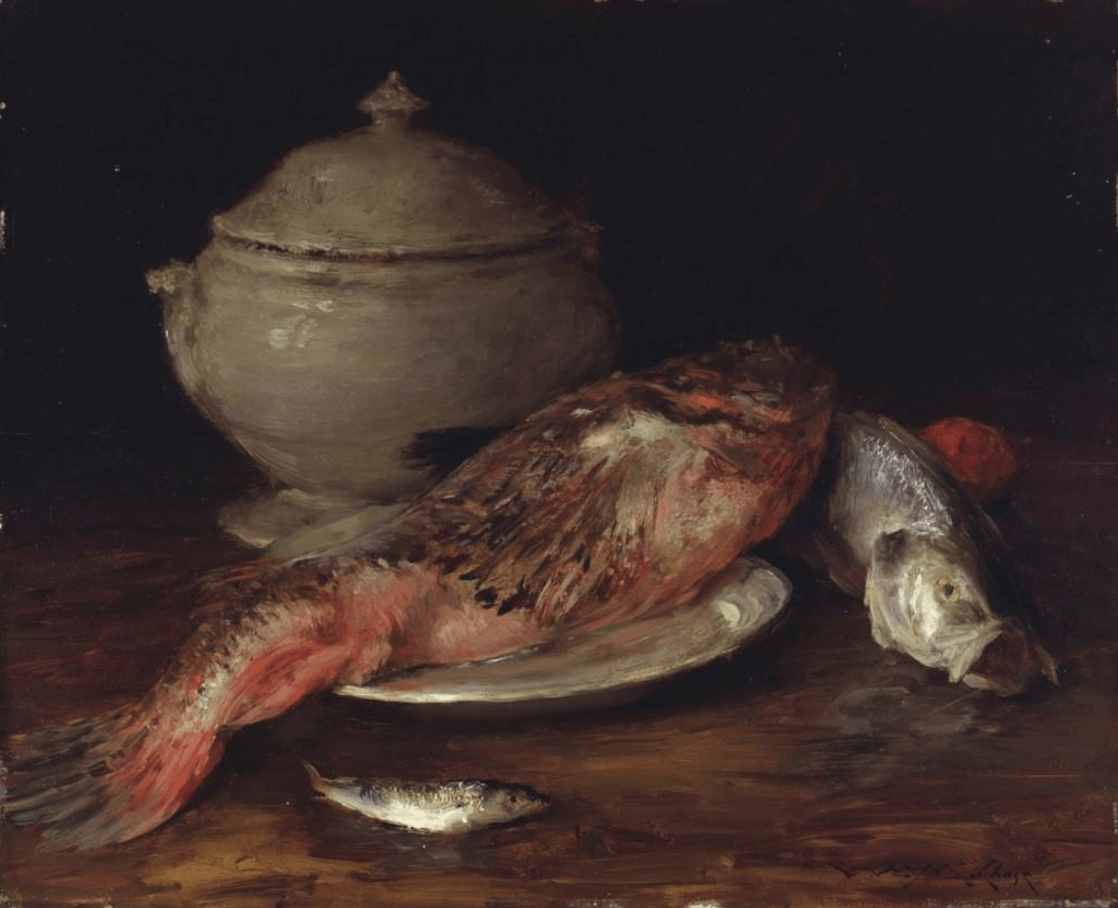 pintura Pescado Del Adriático - William Merritt Chase