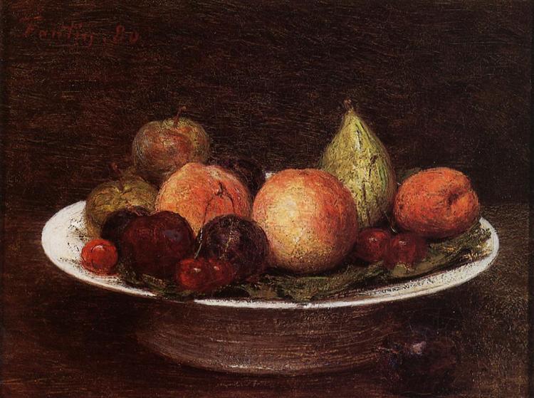 pintura Plato De Frutas - Henri Fantin-Latour