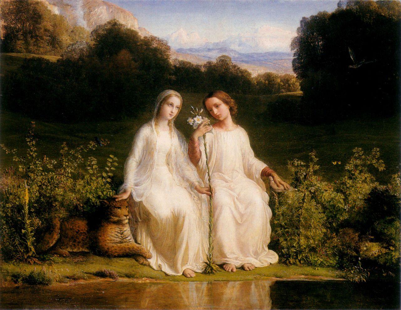 pintura Poema Del Alma 11, Virginidad - Louis Janmot