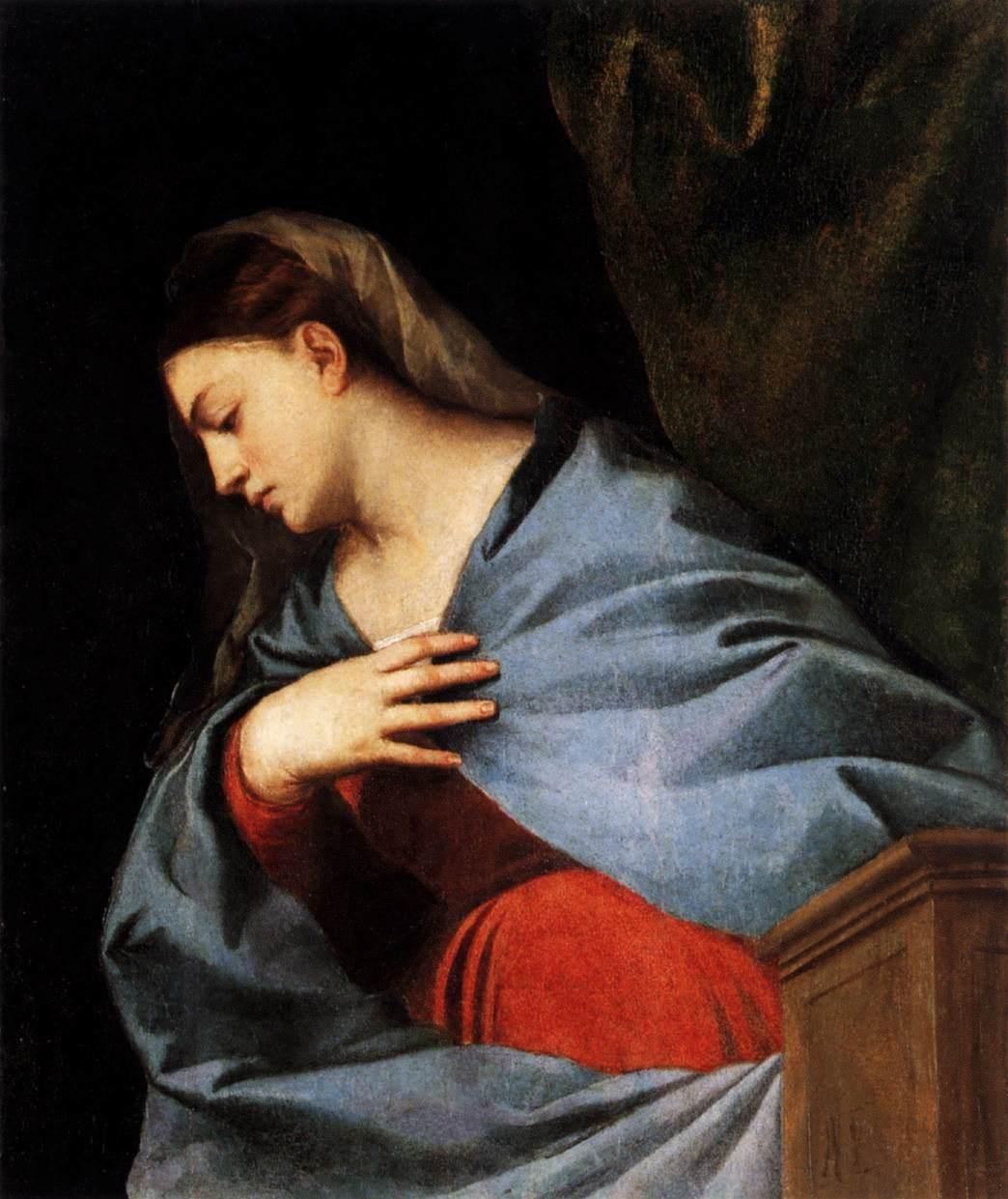 pintura Políptico De La Resurrección Virgen Anunciante - Tiziano