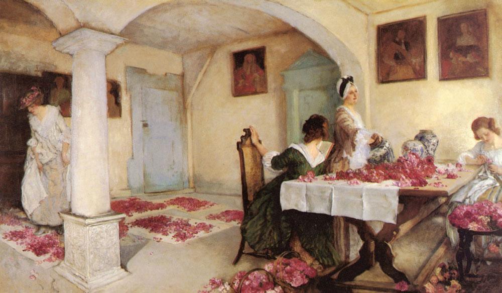 pintura Popurrí 1899 - Abbey Edwin Austin