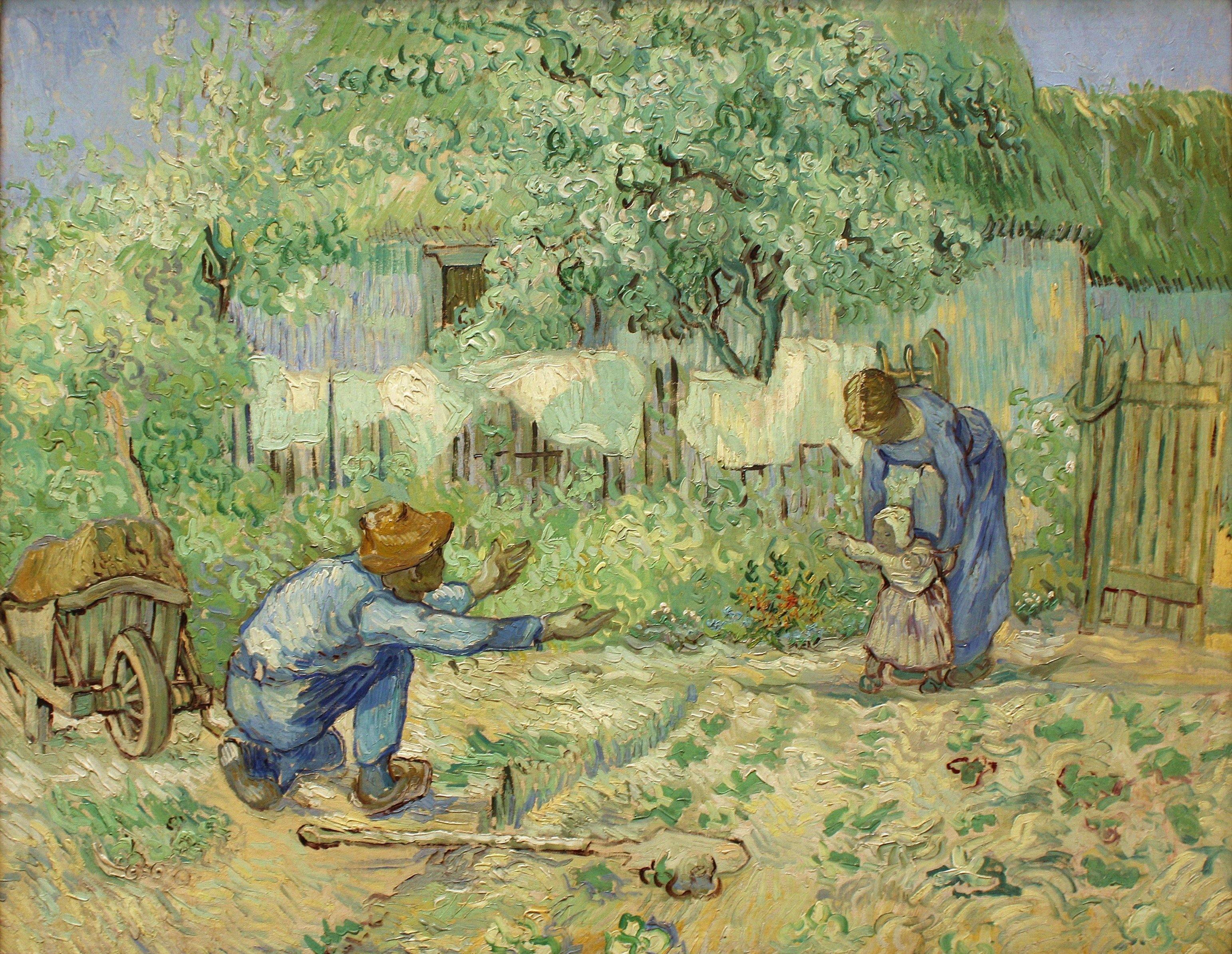 pintura Primeros Pasos - Vincent Van Gogh