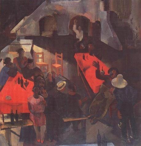 pintura Pub 1930 - Aba