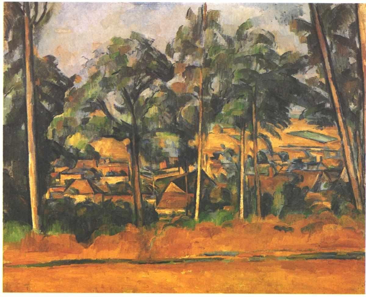 pintura Pueblo En La Provenza - Paul Cezanne