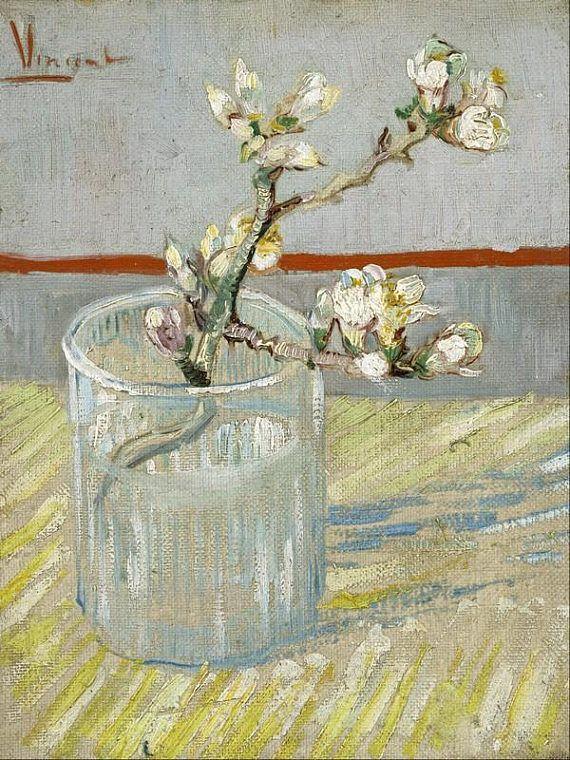 pintura Rama De Almendro En Un Vaso - Vincent Van Gogh