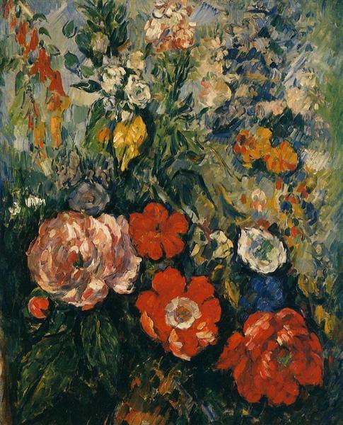 pintura Ramo De Flores - Paul Cezanne