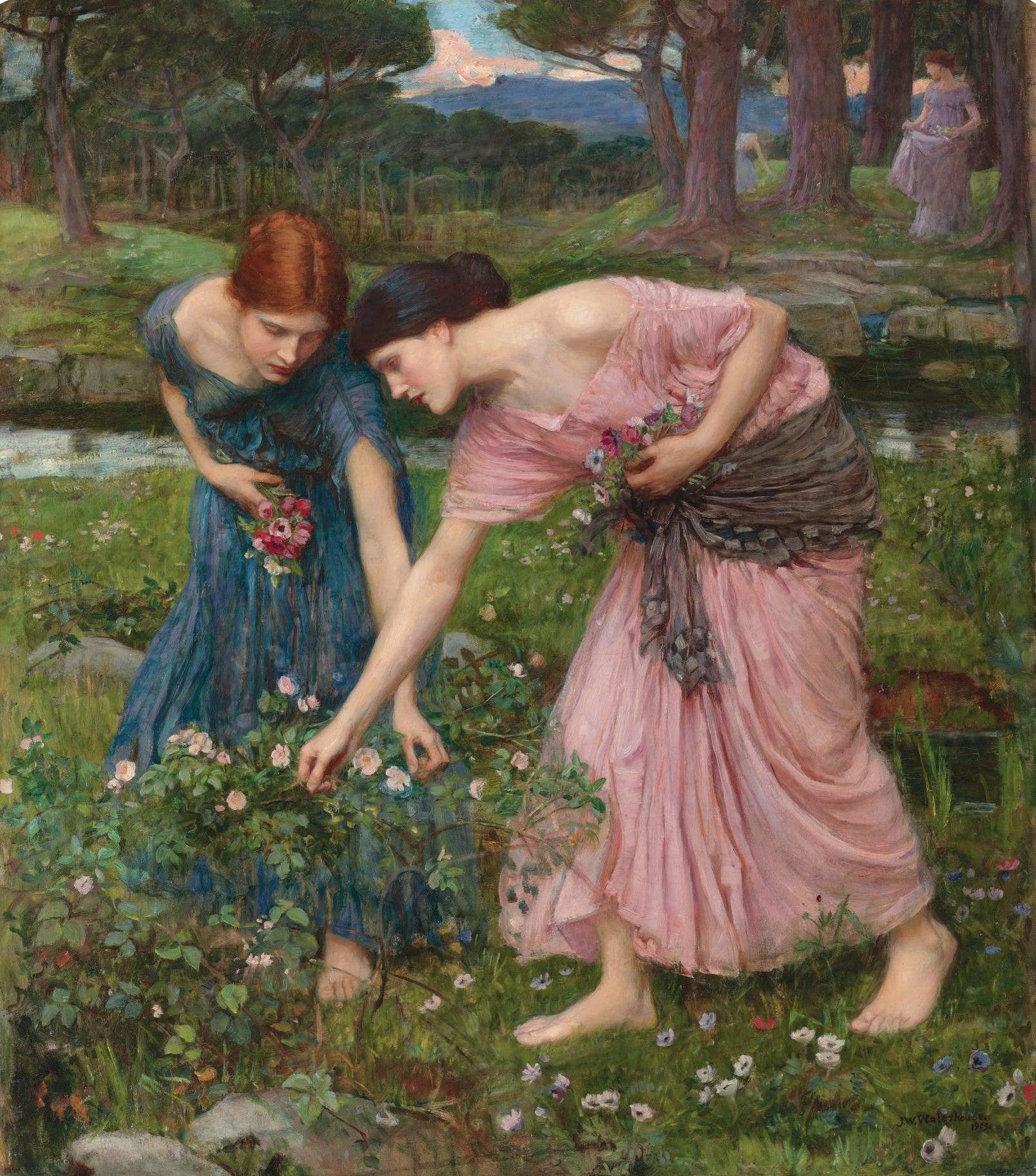 pintura Recoge Rosas Mientras Puedas - John William Waterhouse