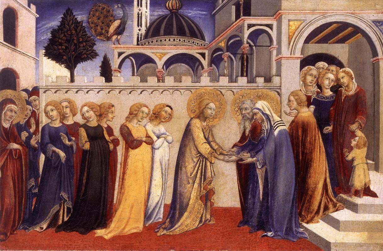 pintura Regreso De La Virgen - Sano Di Pietro
