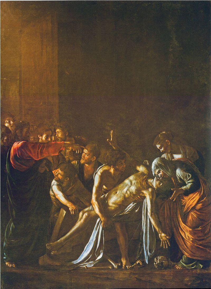 pintura Resurrección De Lázaro - Caravaggio