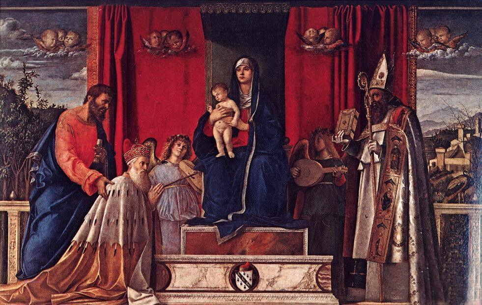 pintura Retablo Barbarigo - Giovanni Bellini