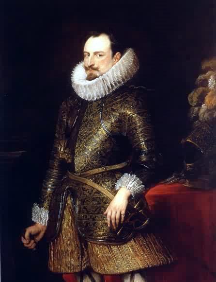 pintura Retrato De Emanuele Filiberto De Saboya - Anthony Van Dyck