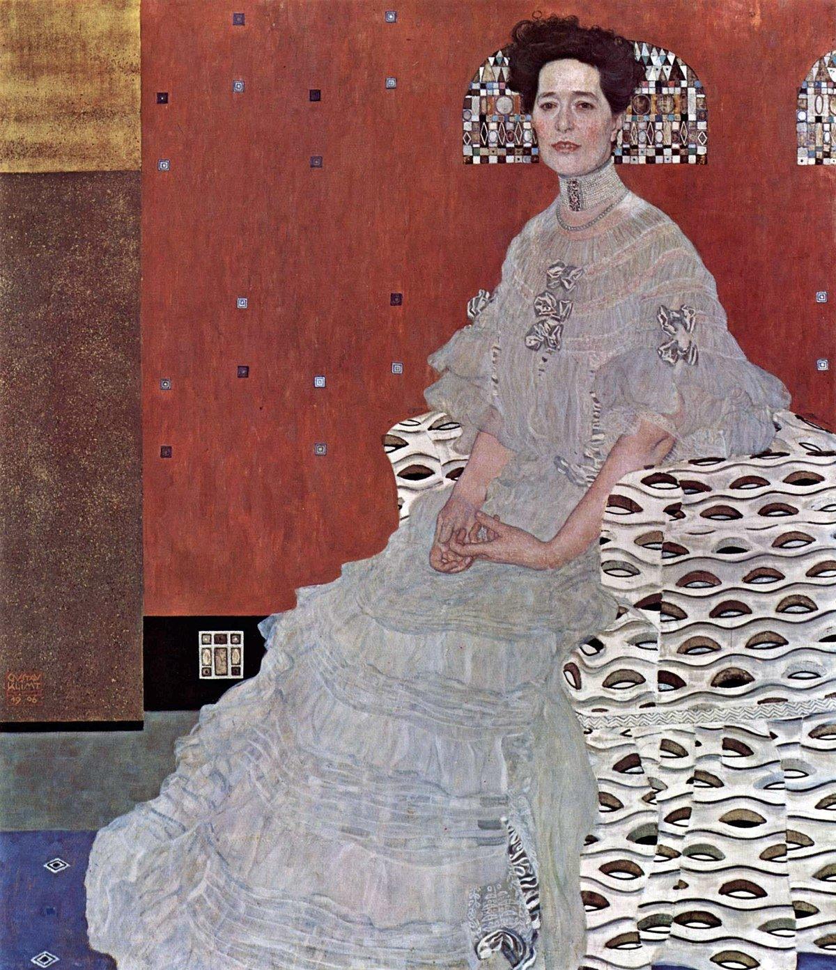 pintura Retrato De Fritz Riedler - Gustav Klimt