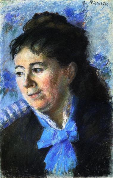 pintura Retrato De Madame Felicie Vellay Estruc - Camille Pissarro