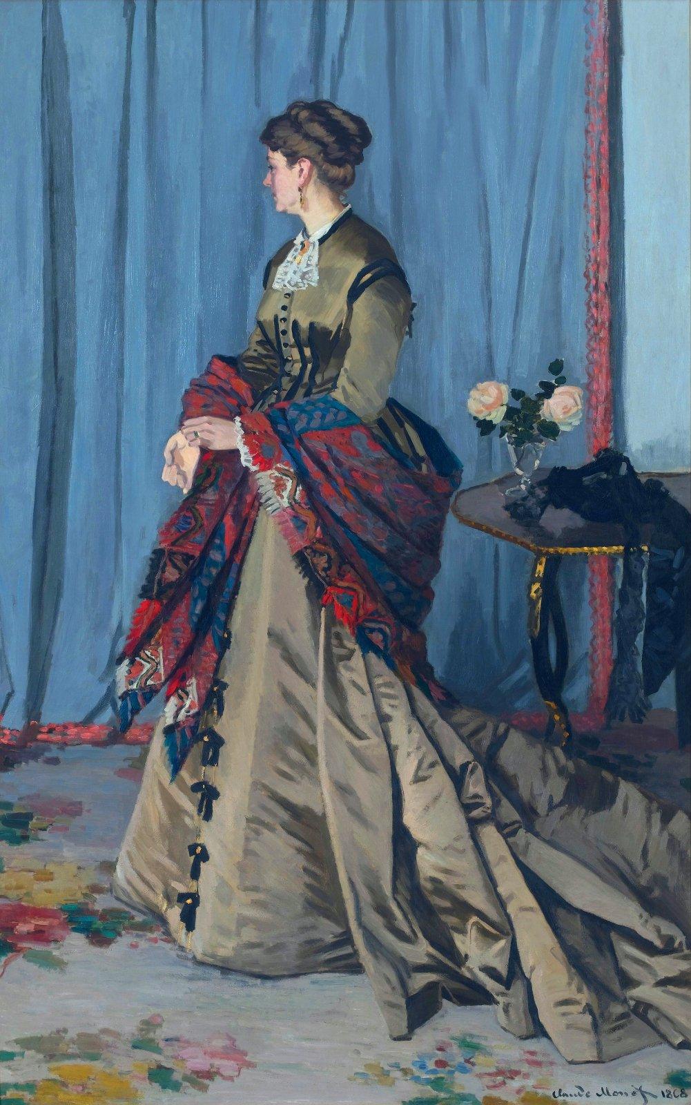 pintura Retrato De Madame Gaudibert - Claude Monet