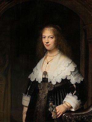 pintura Retrato De Maria Trip - Rembrandt