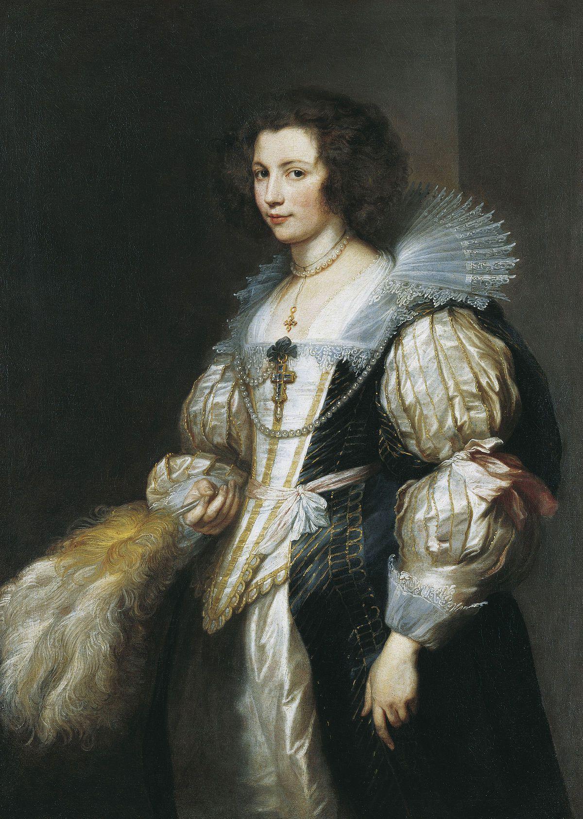 pintura Retrato De Marie Louise De Tassis - Anthony Van Dyck